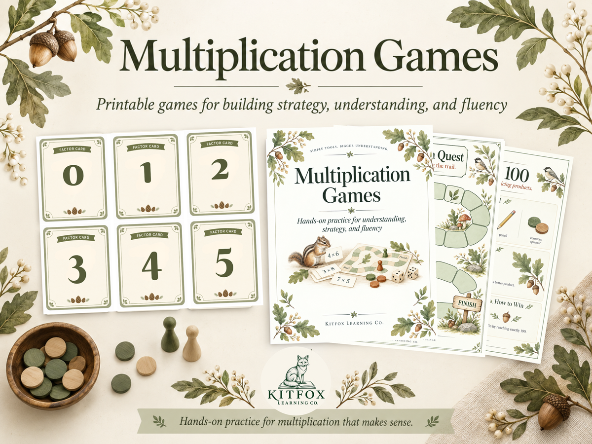 Printable Multiplication Games | Hands-On Math Practice Pack
