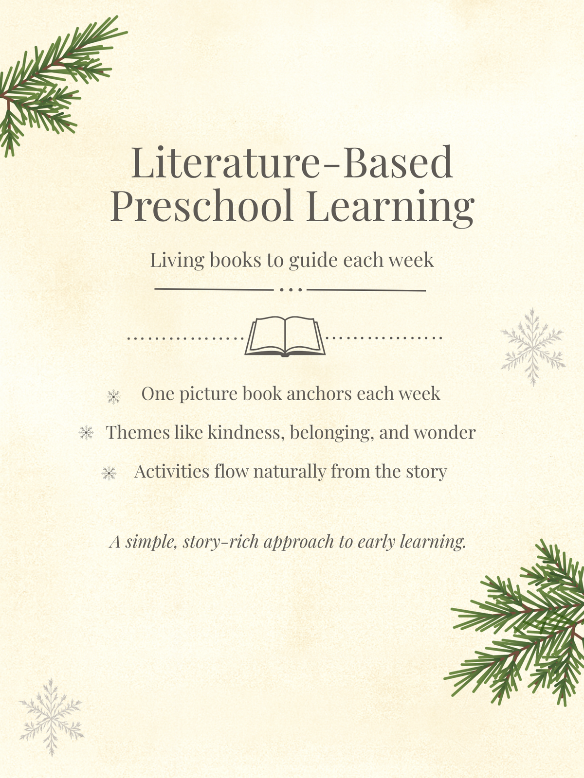 Winter Preschool Curriculum