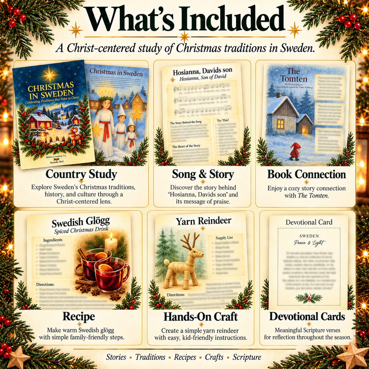 Christmas in Sweden – Christ-Centered Christmas Unit Study