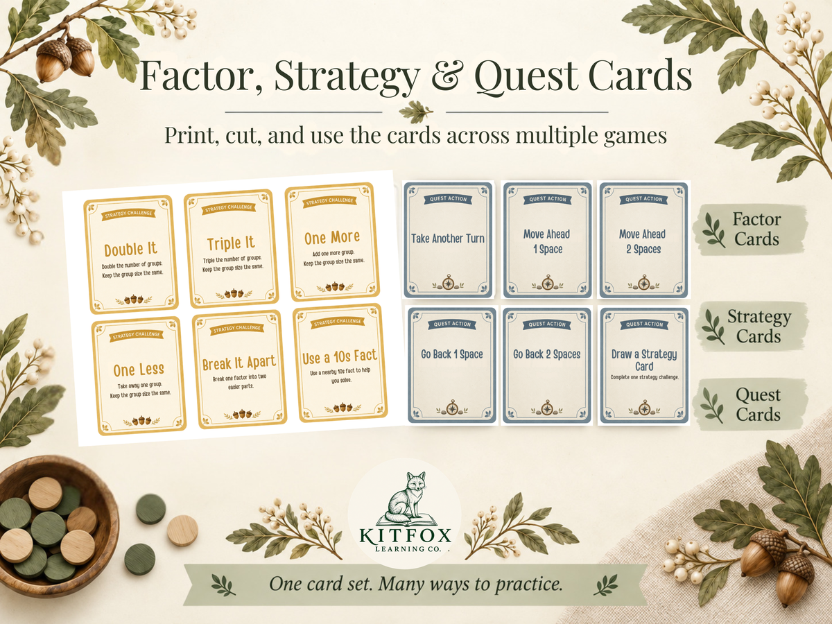 Printable Multiplication Games | Hands-On Math Practice Pack