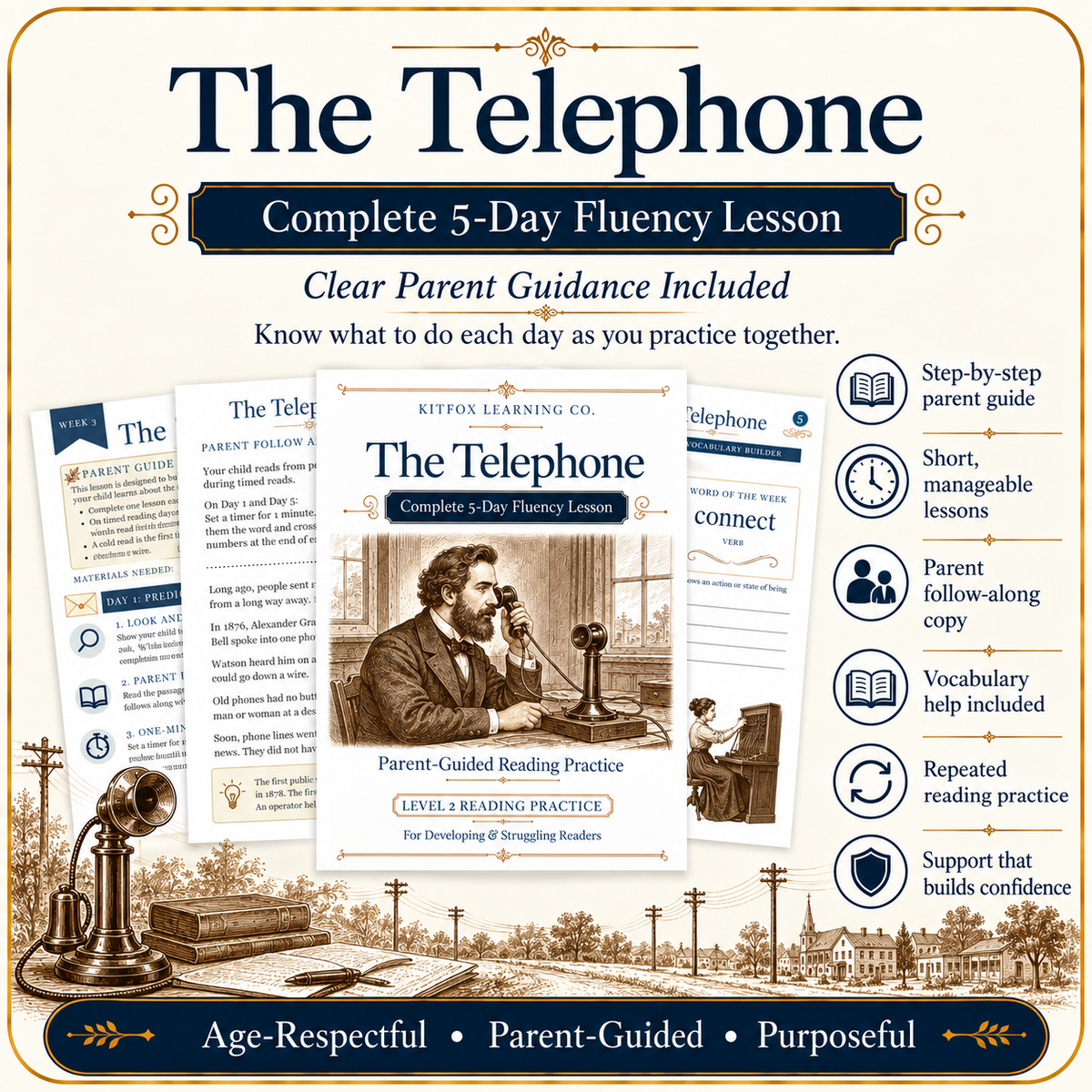 The Telephone – 5-Day Nonfiction Fluency Lesson