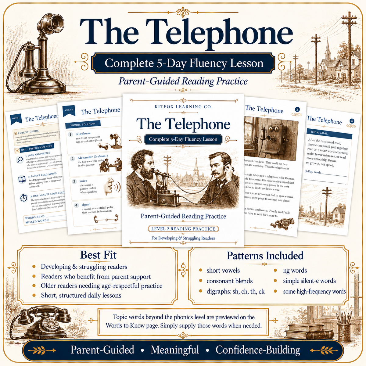 The Telephone – 5-Day Nonfiction Fluency Lesson