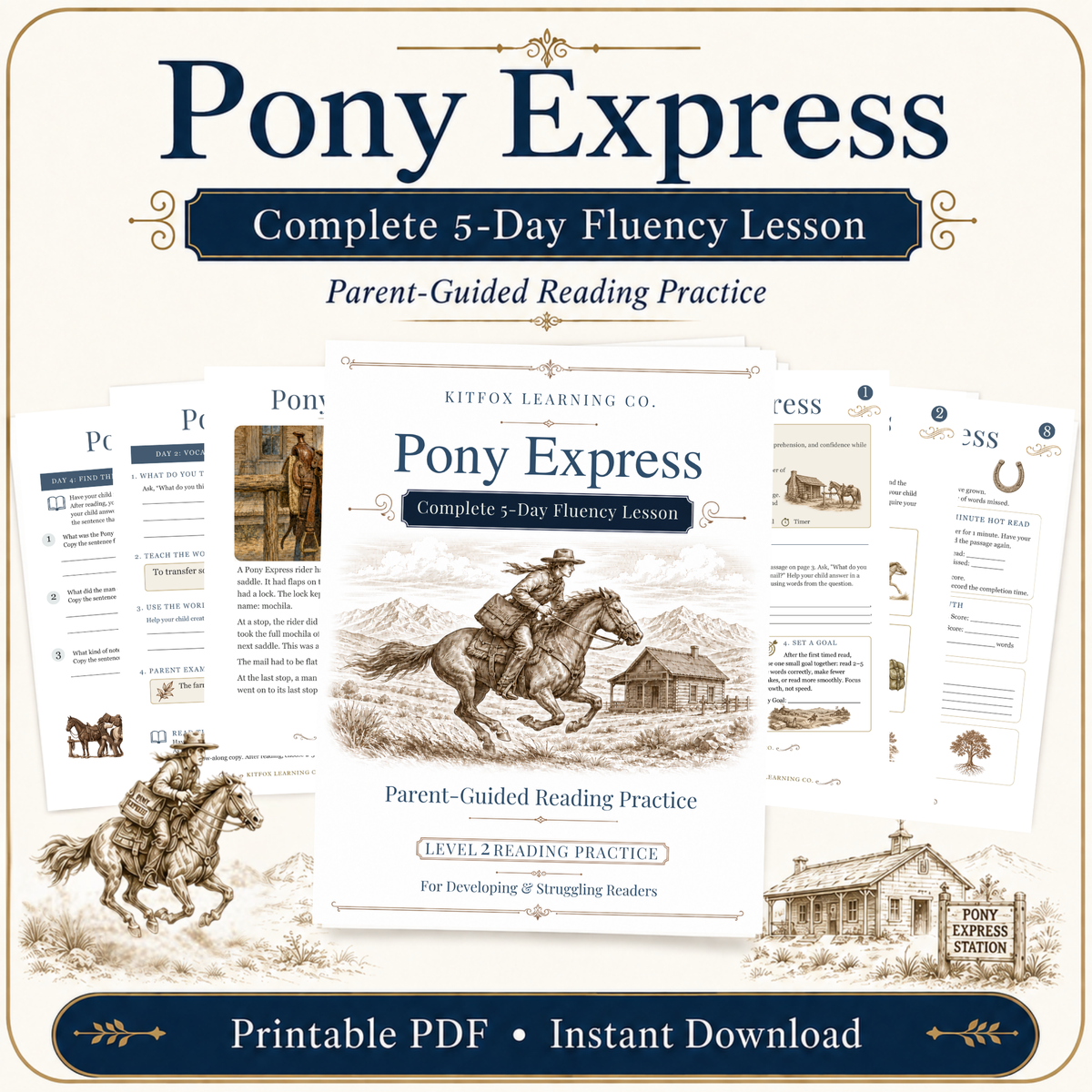 Pony Express 5-Day Reading Fluency Lesson