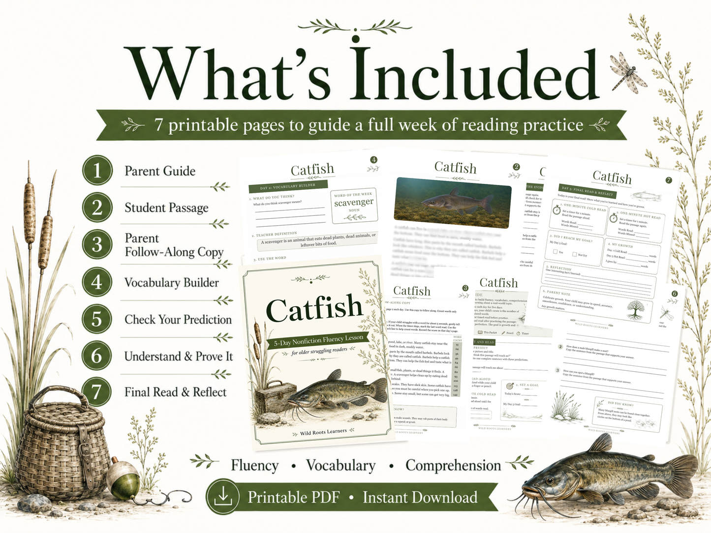 Catfish 5-Day Reading Fluency Lesson