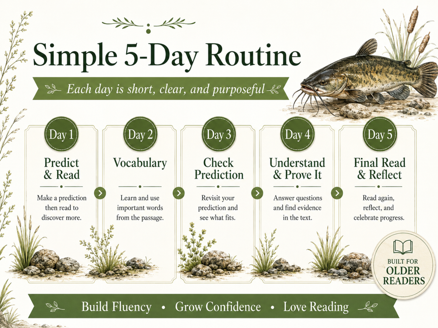 Catfish 5-Day Reading Fluency Lesson