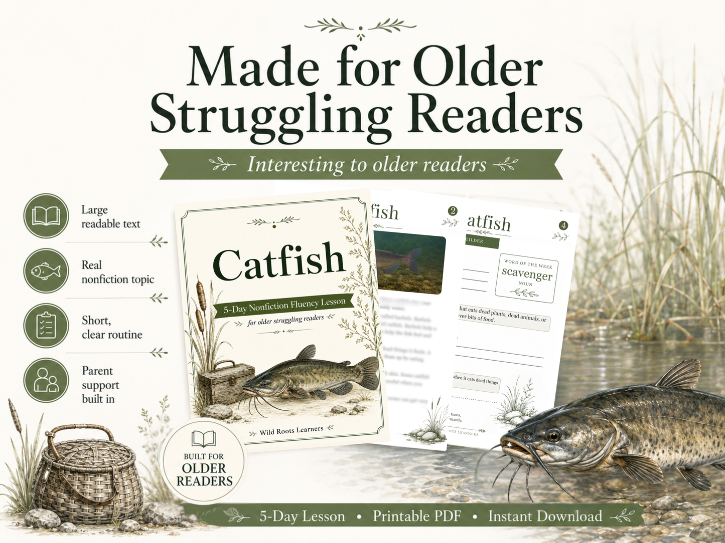 Catfish 5-Day Reading Fluency Lesson