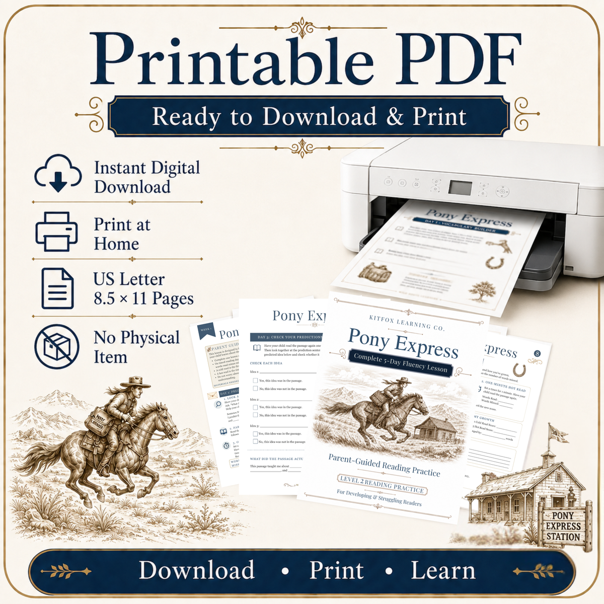 Pony Express 5-Day Reading Fluency Lesson