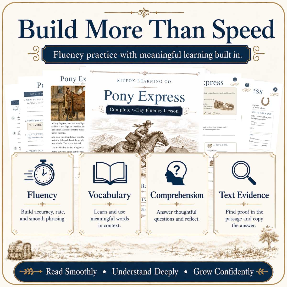 Pony Express 5-Day Reading Fluency Lesson