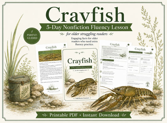 Crayfish 5-Day Reading Fluency Lesson