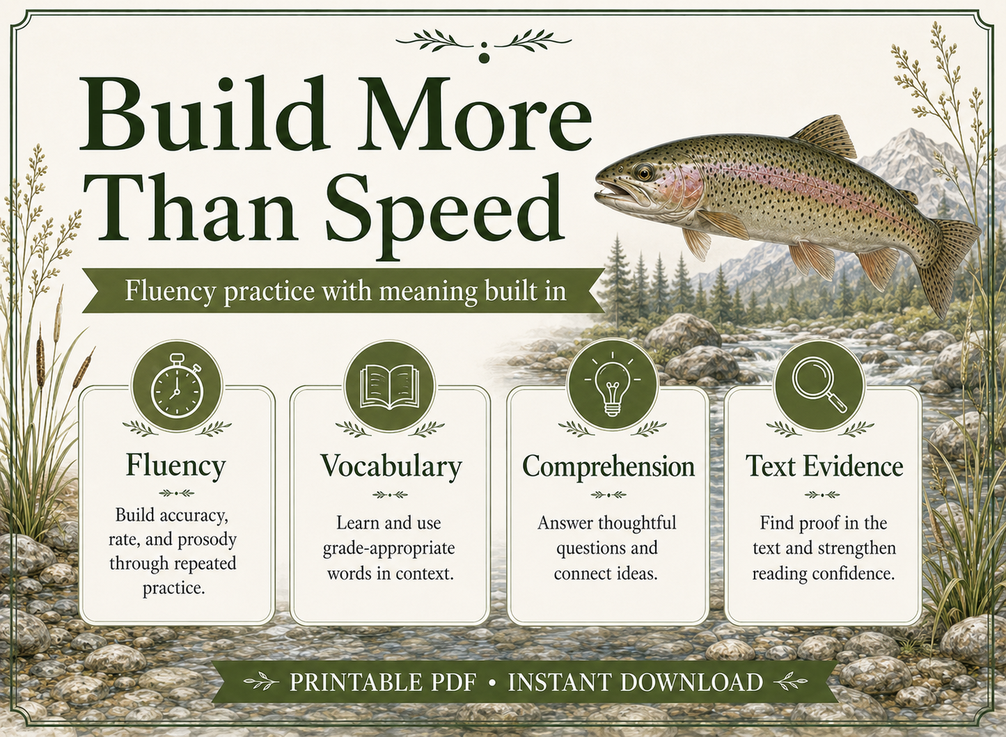Trout 5-Day Reading Fluency Lesson