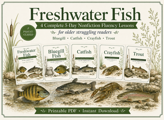 Freshwater Fish Bundle 4-Week Reading Fluency Passages