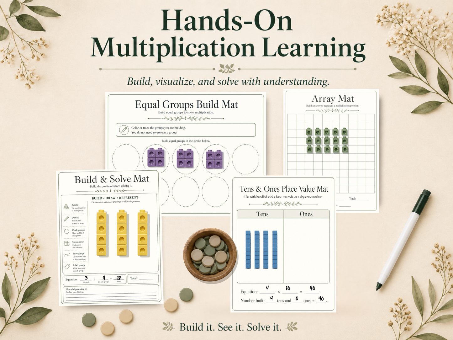 Multiplication Build & Strategy Mats