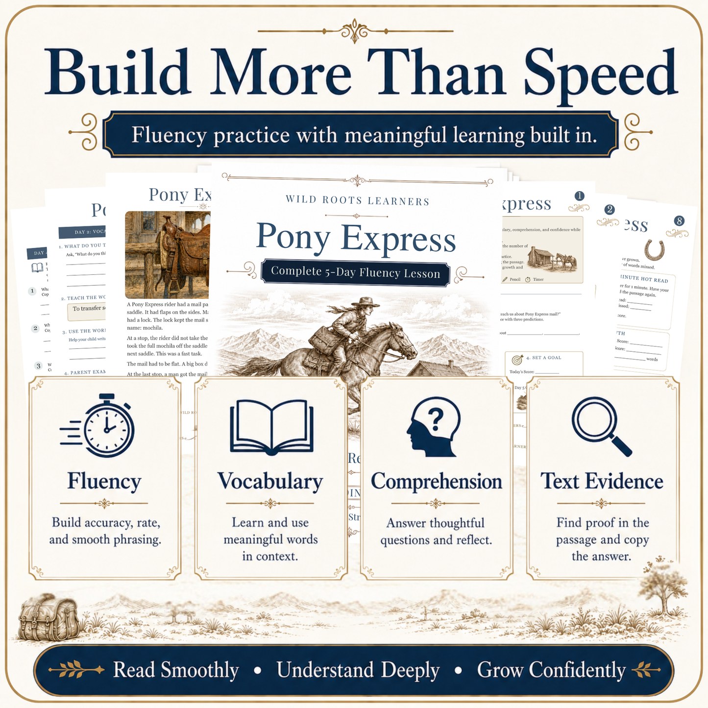 Pony Express 5-Day Reading Fluency Lesson