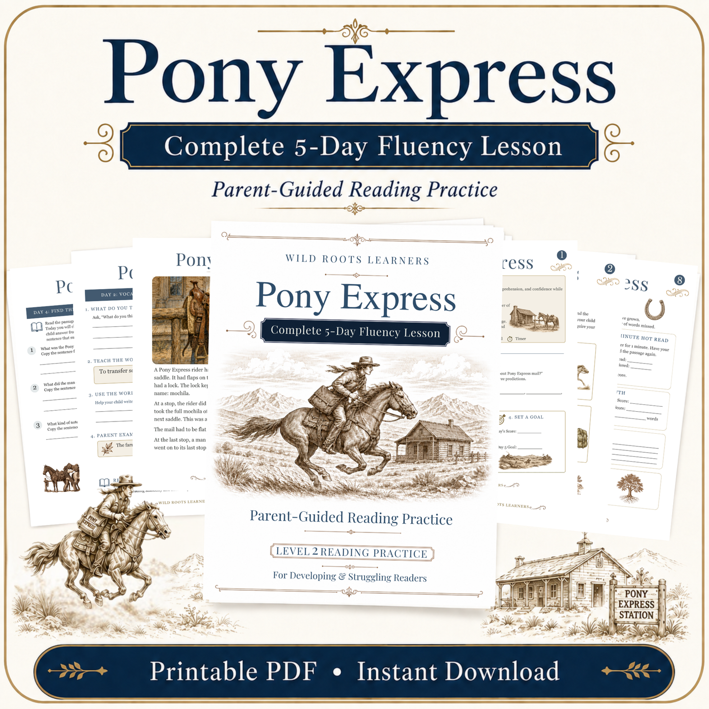 Pony Express 5-Day Reading Fluency Lesson