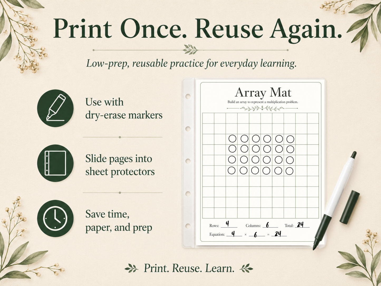 Multiplication Build & Strategy Mats