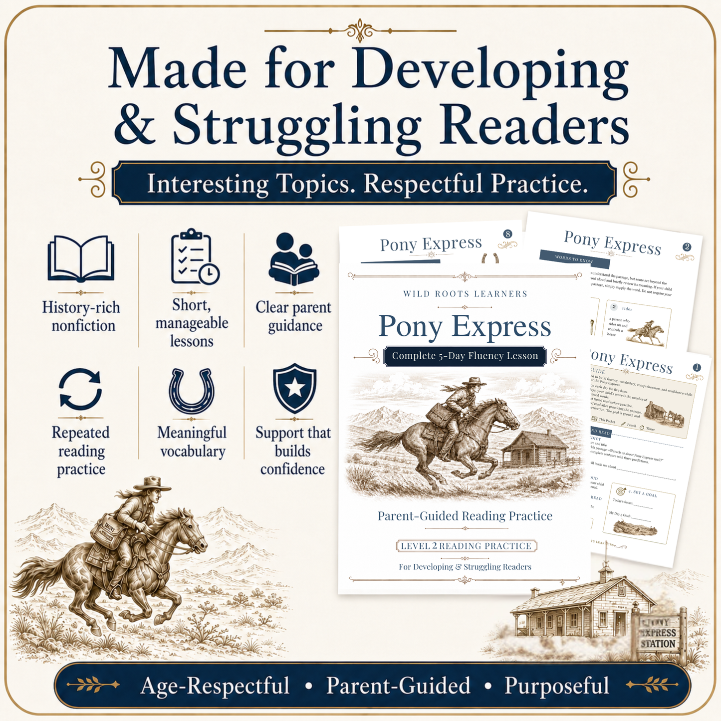 Pony Express 5-Day Reading Fluency Lesson